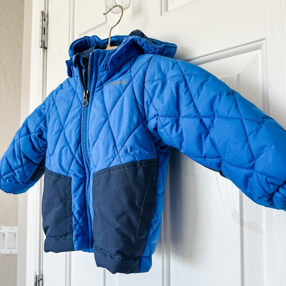 Patagonia Baby Boys Puff Rider Full Zip Hooded Quilted Jacket - Size 12 Months - Picture 6 of 6